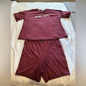SHEIN burgundy size 2 XL PJs